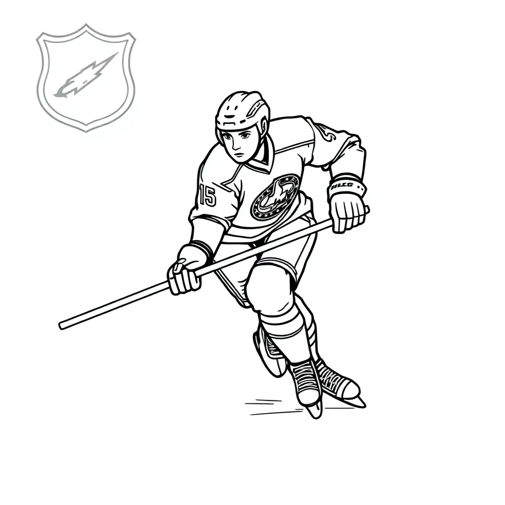 NHL & Hockey coloring page
