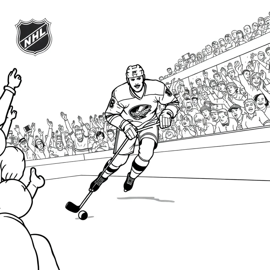 NHL & Hockey coloring page