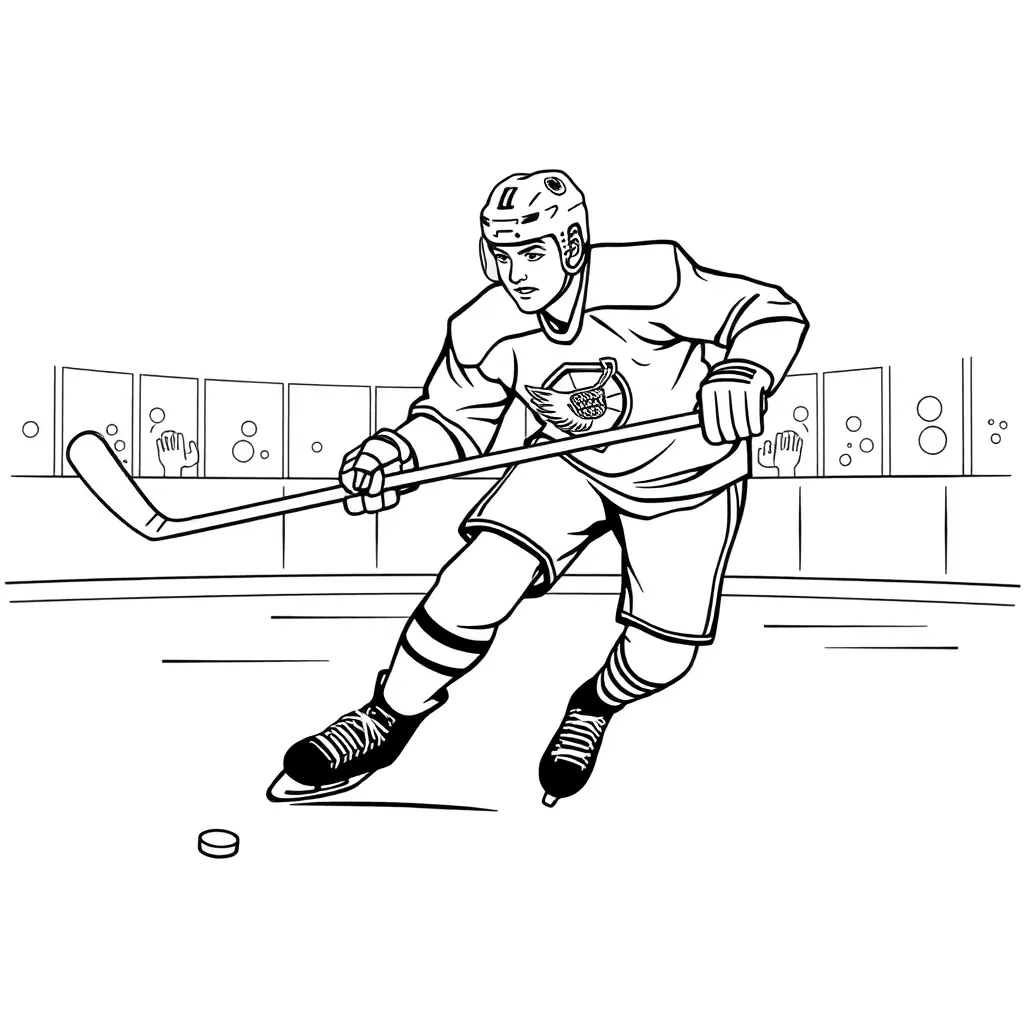 NHL & Hockey coloring page