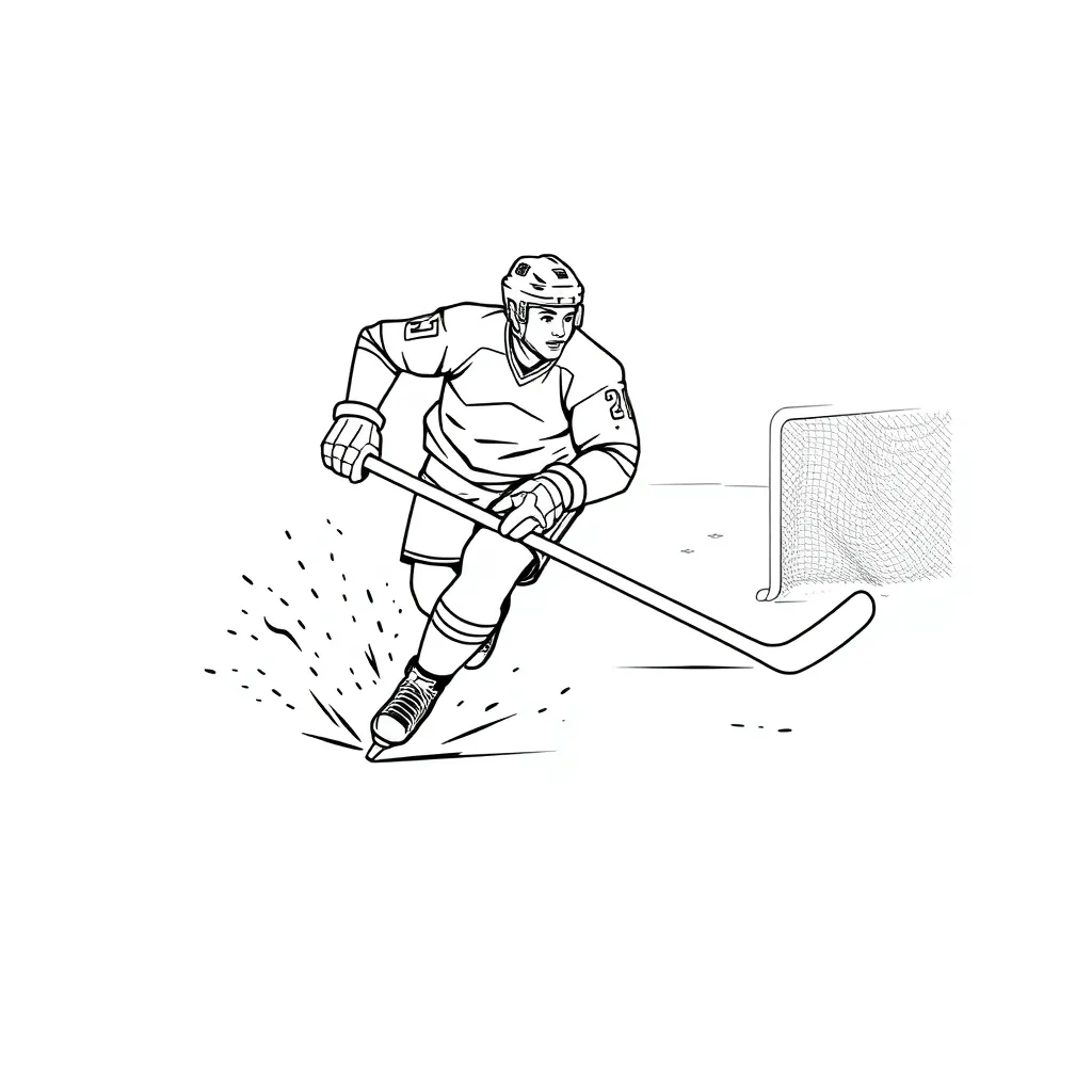 NHL & Hockey coloring page