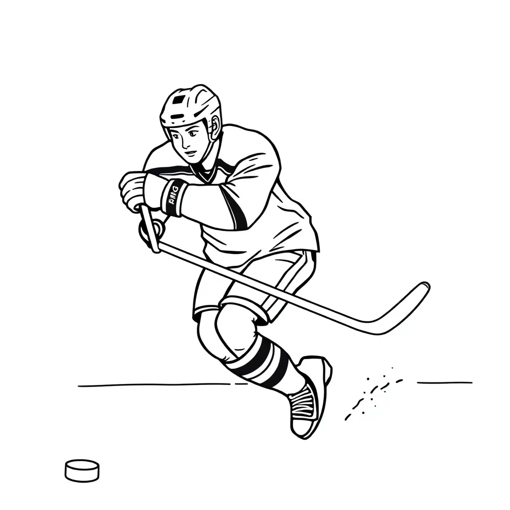 NHL & Hockey coloring page