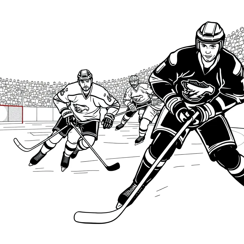 NHL & Hockey coloring page