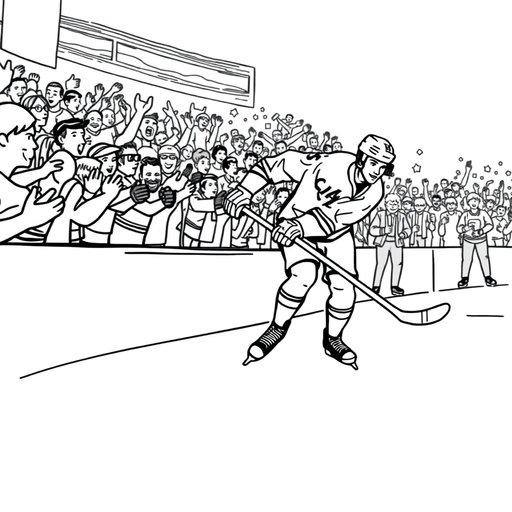 NHL & Hockey coloring page