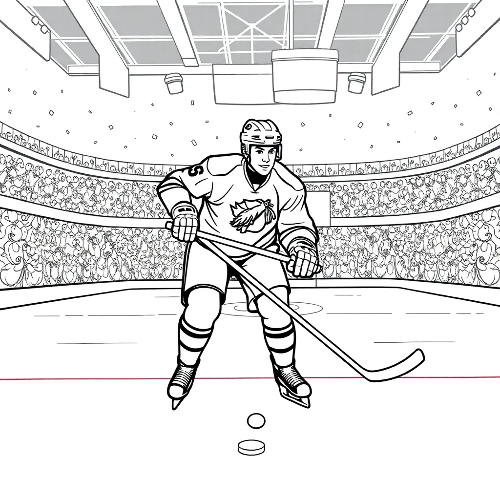 NHL & Hockey coloring page