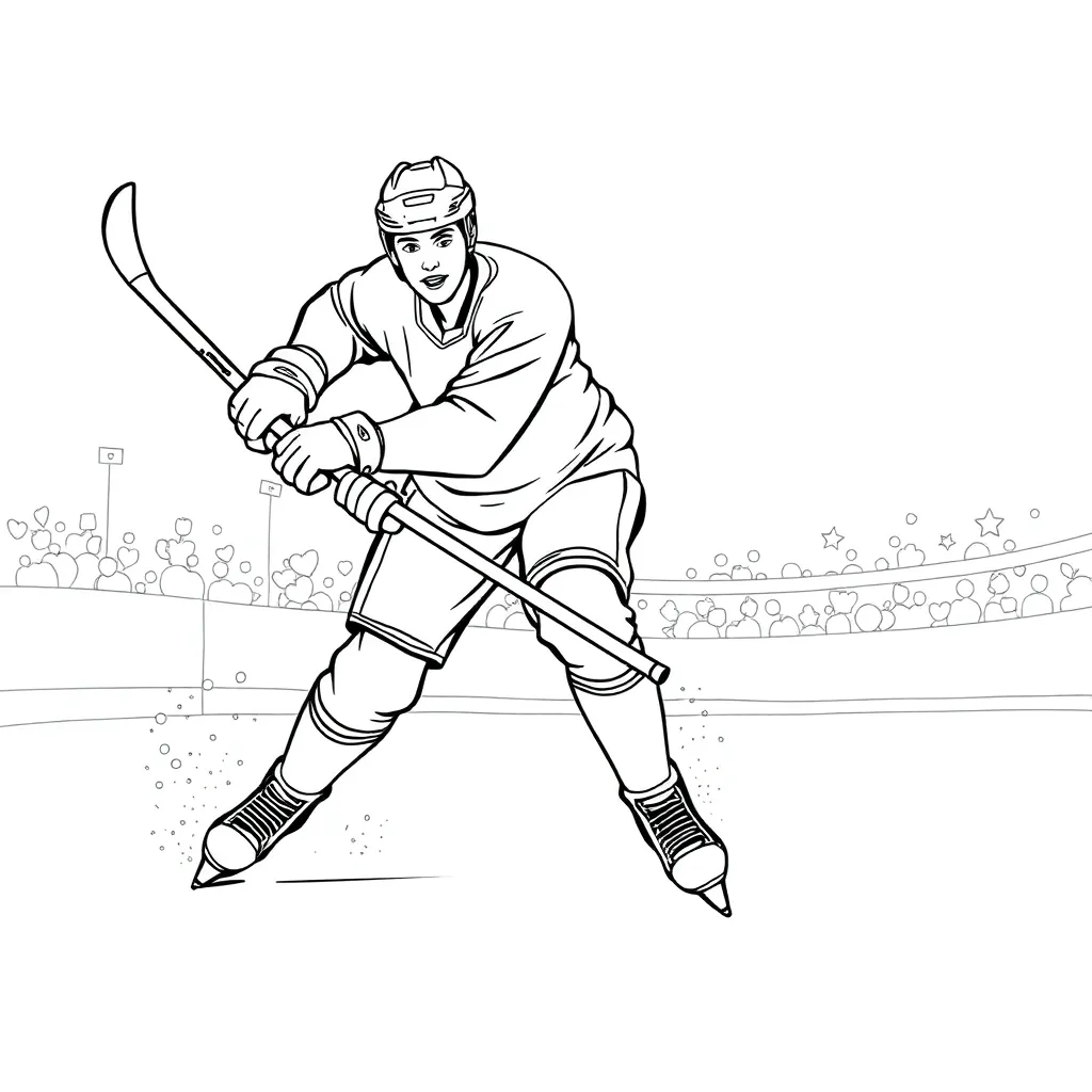 NHL & Hockey coloring page
