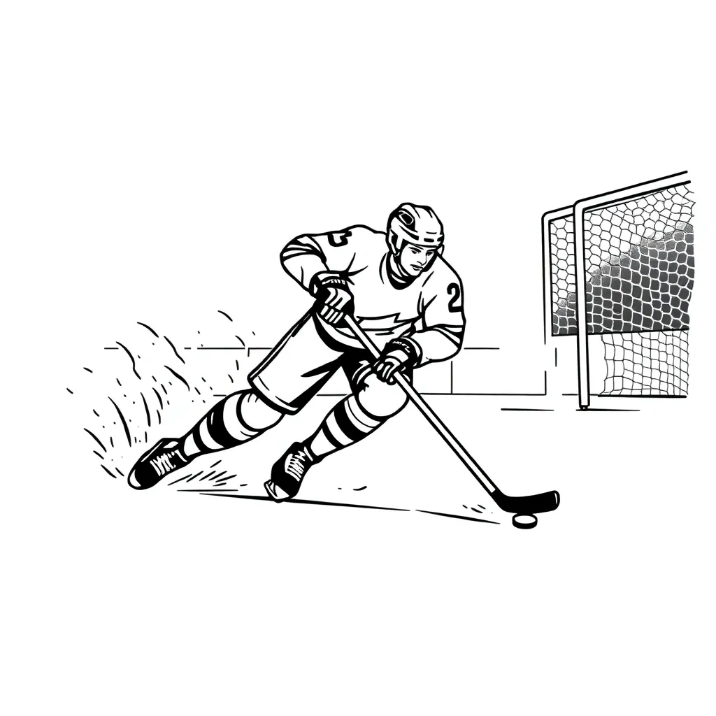 NHL & Hockey coloring page
