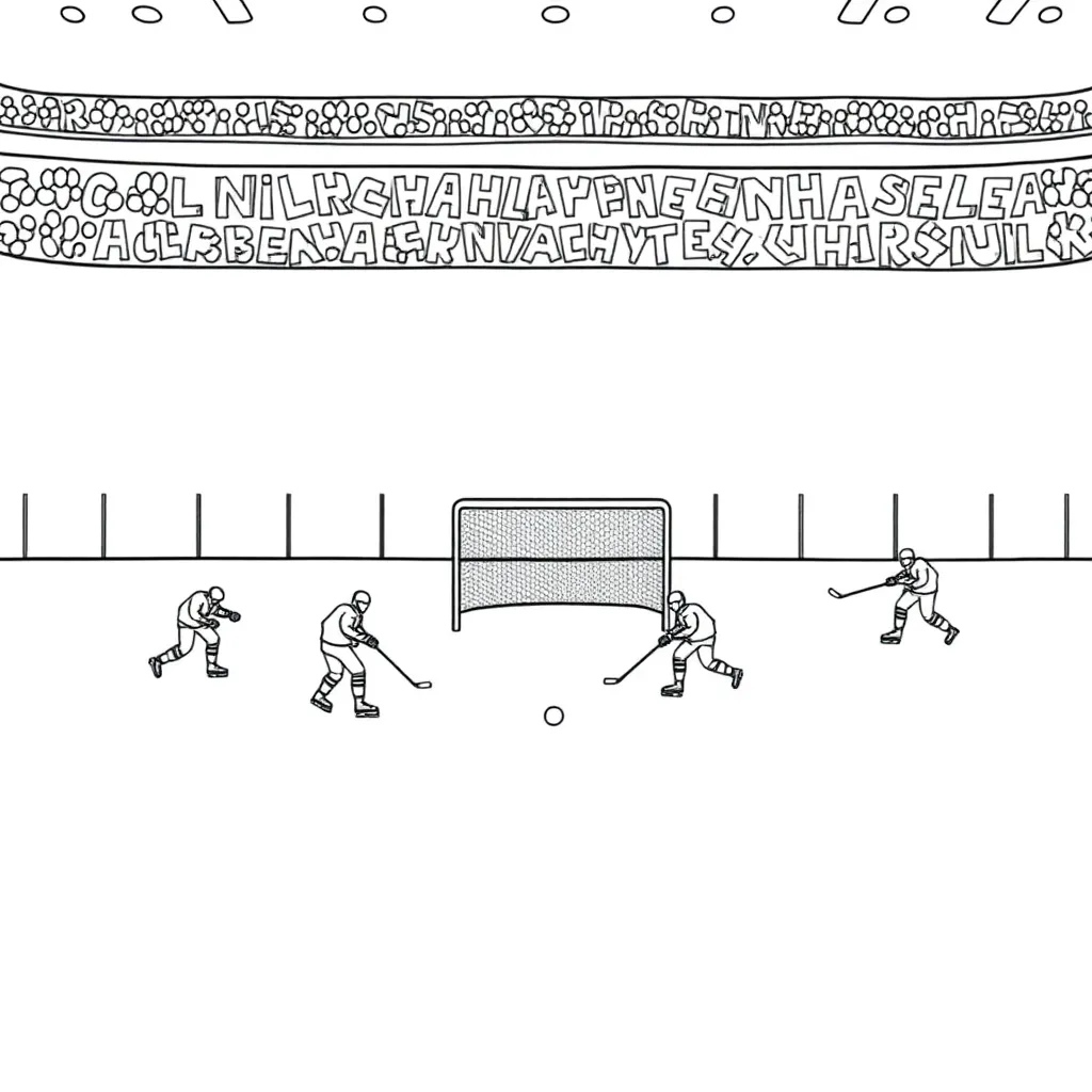 NHL & Hockey coloring page