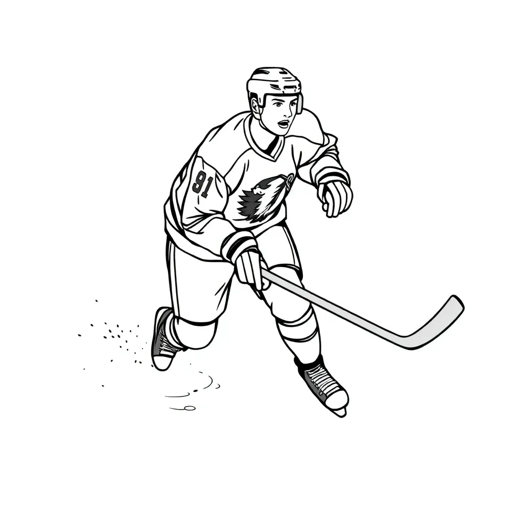 NHL & Hockey coloring page