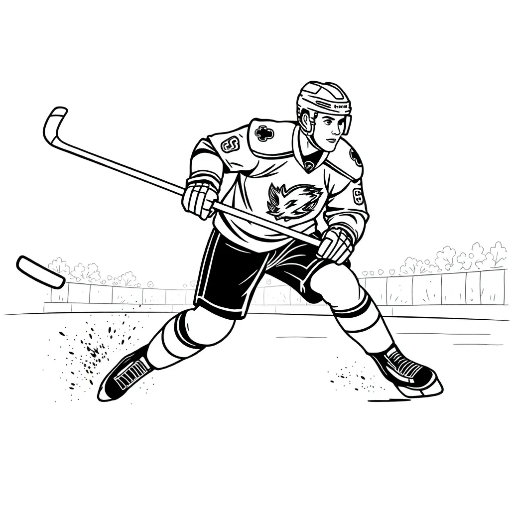 NHL & Hockey coloring page