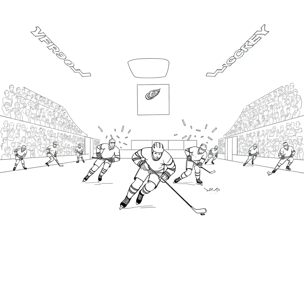 NHL & Hockey coloring page