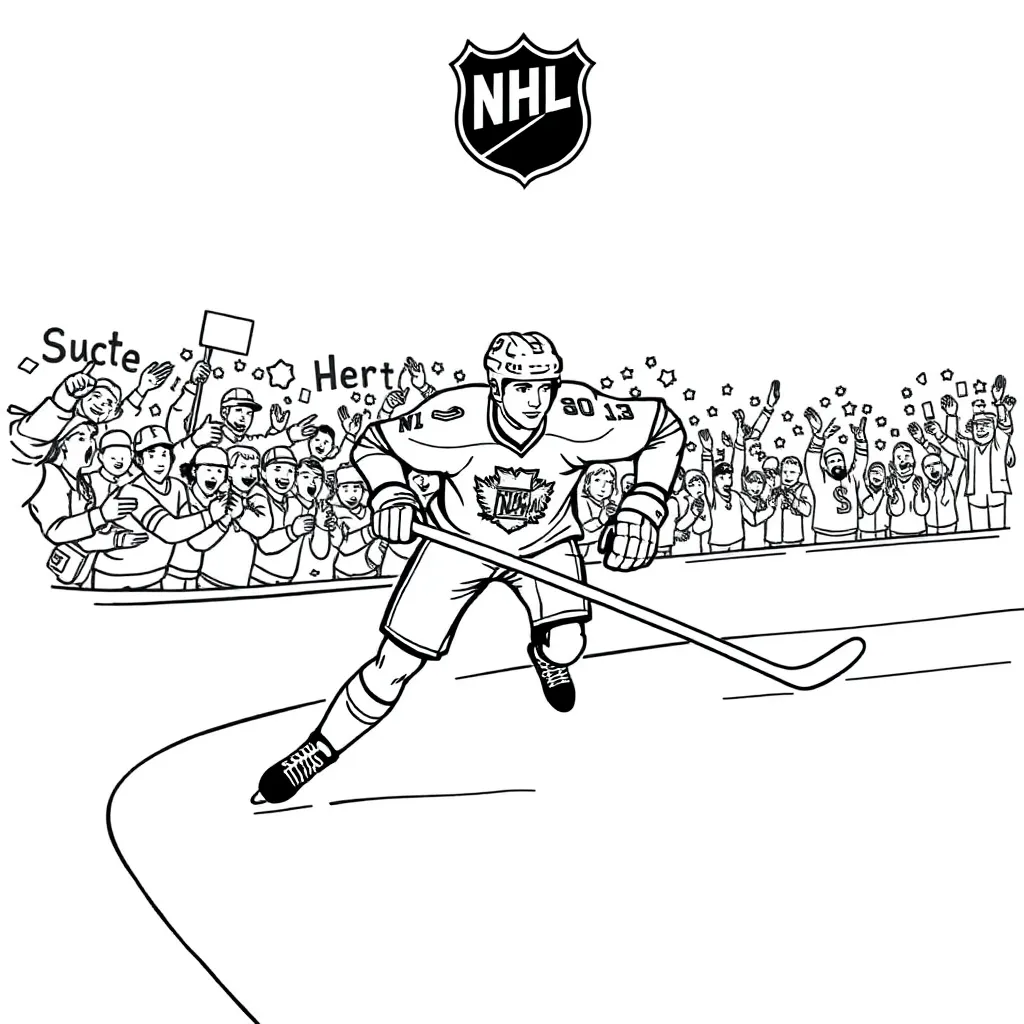 NHL & Hockey coloring page