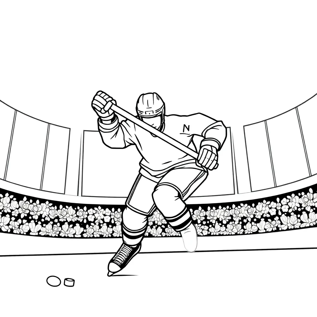 NHL & Hockey coloring page