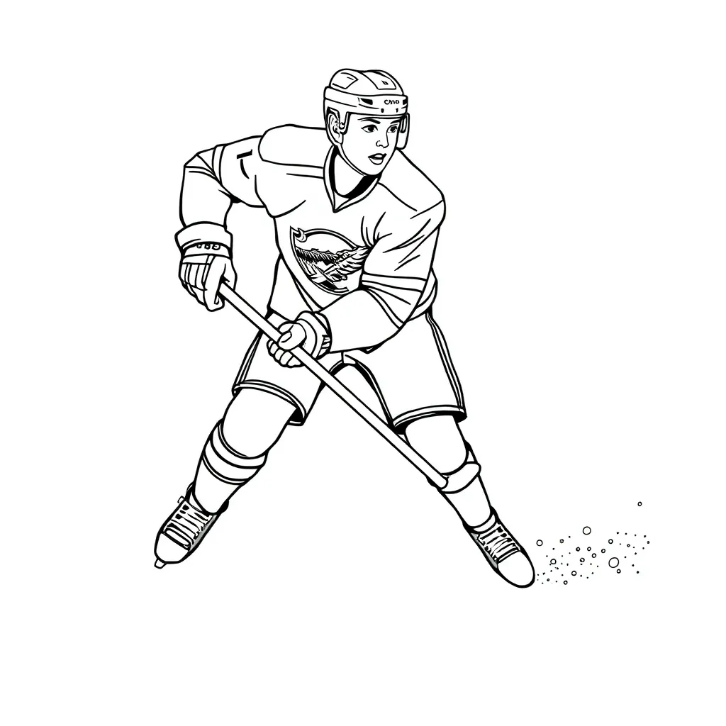 NHL & Hockey coloring page