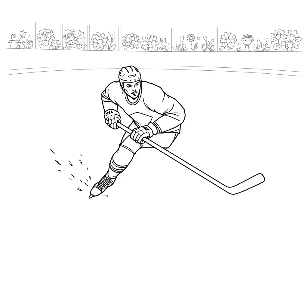 NHL & Hockey coloring page