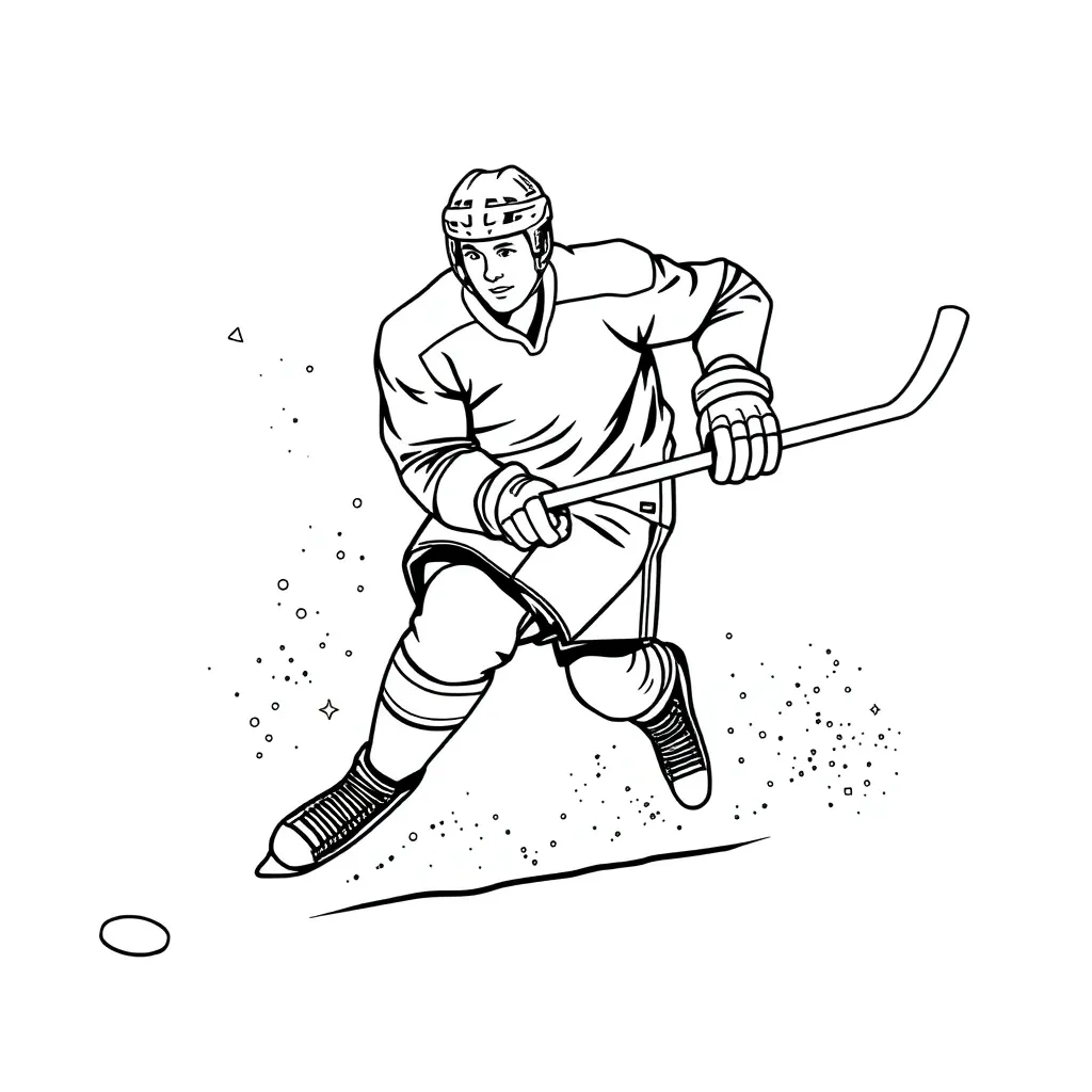 NHL & Hockey coloring page