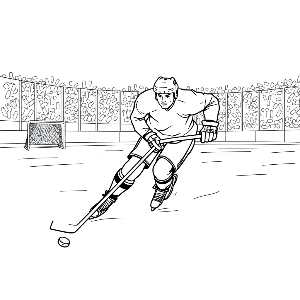 NHL & Hockey coloring page