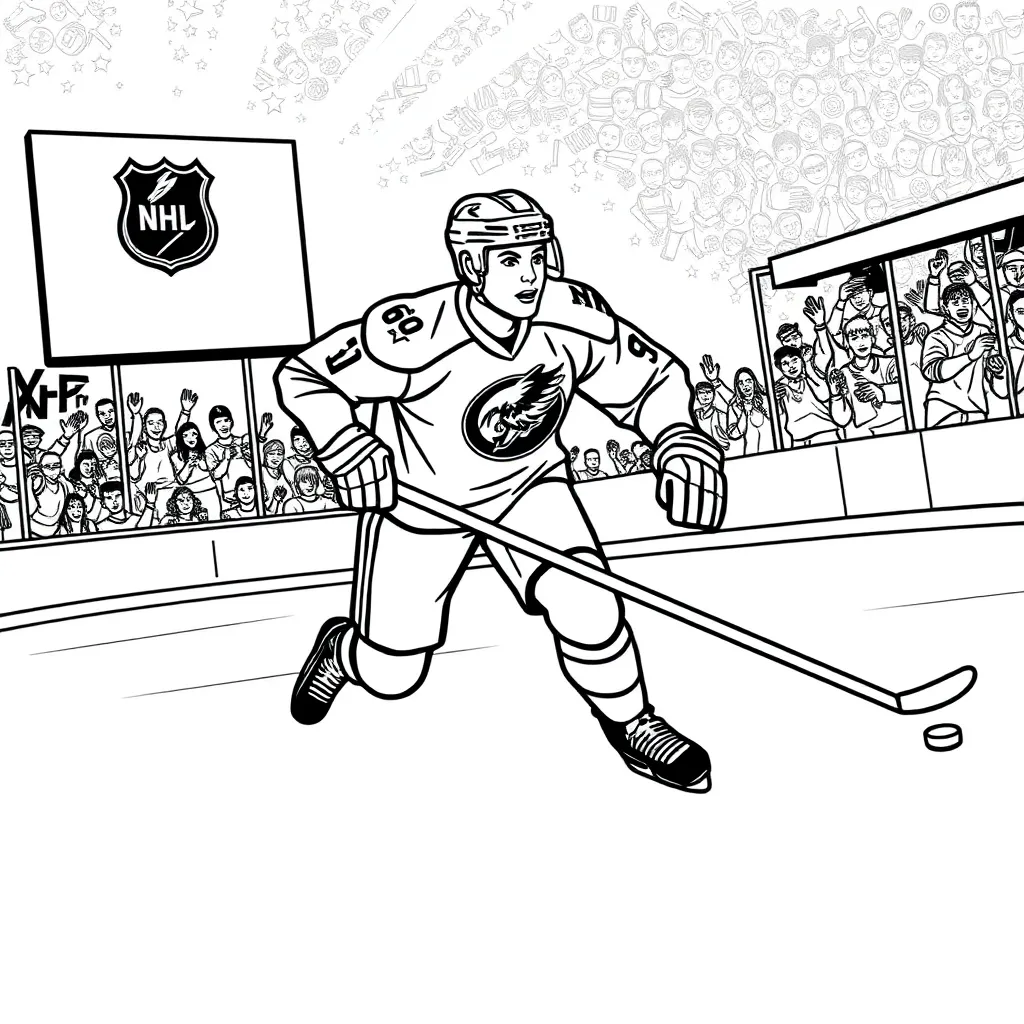 NHL & Hockey coloring page