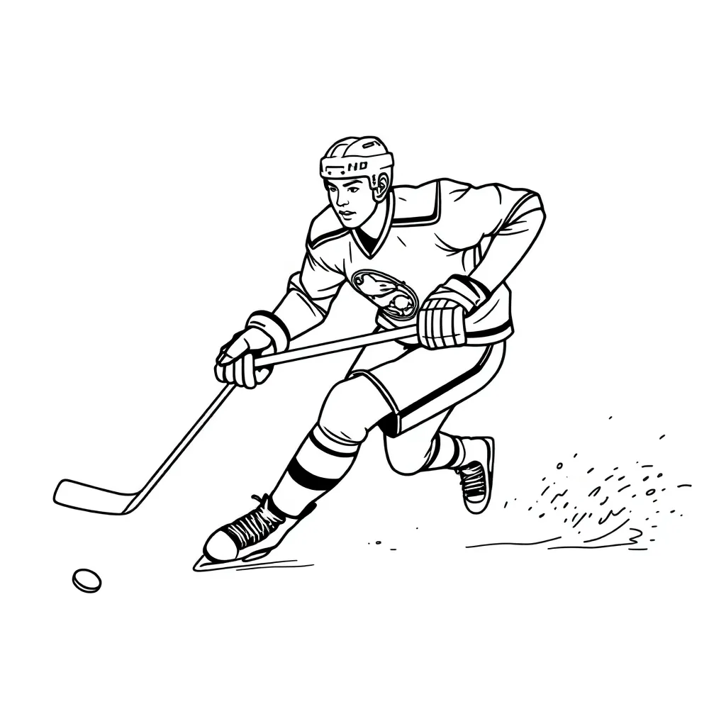 NHL & Hockey coloring page