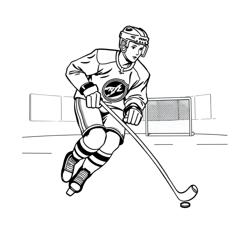 NHL & Hockey coloring page