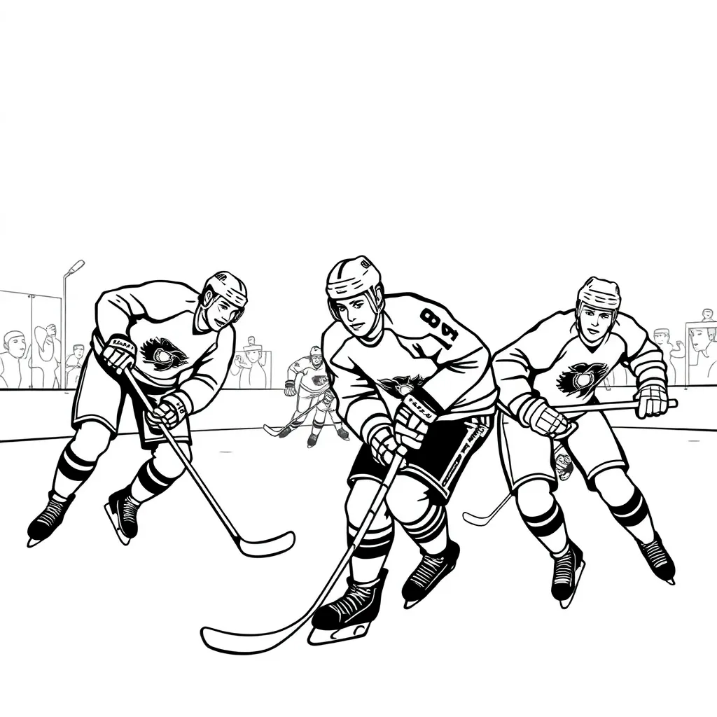 NHL & Hockey coloring page