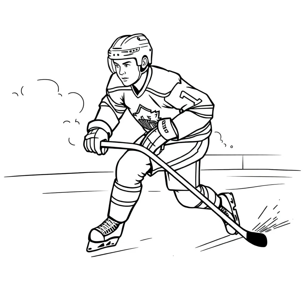NHL & Hockey coloring page