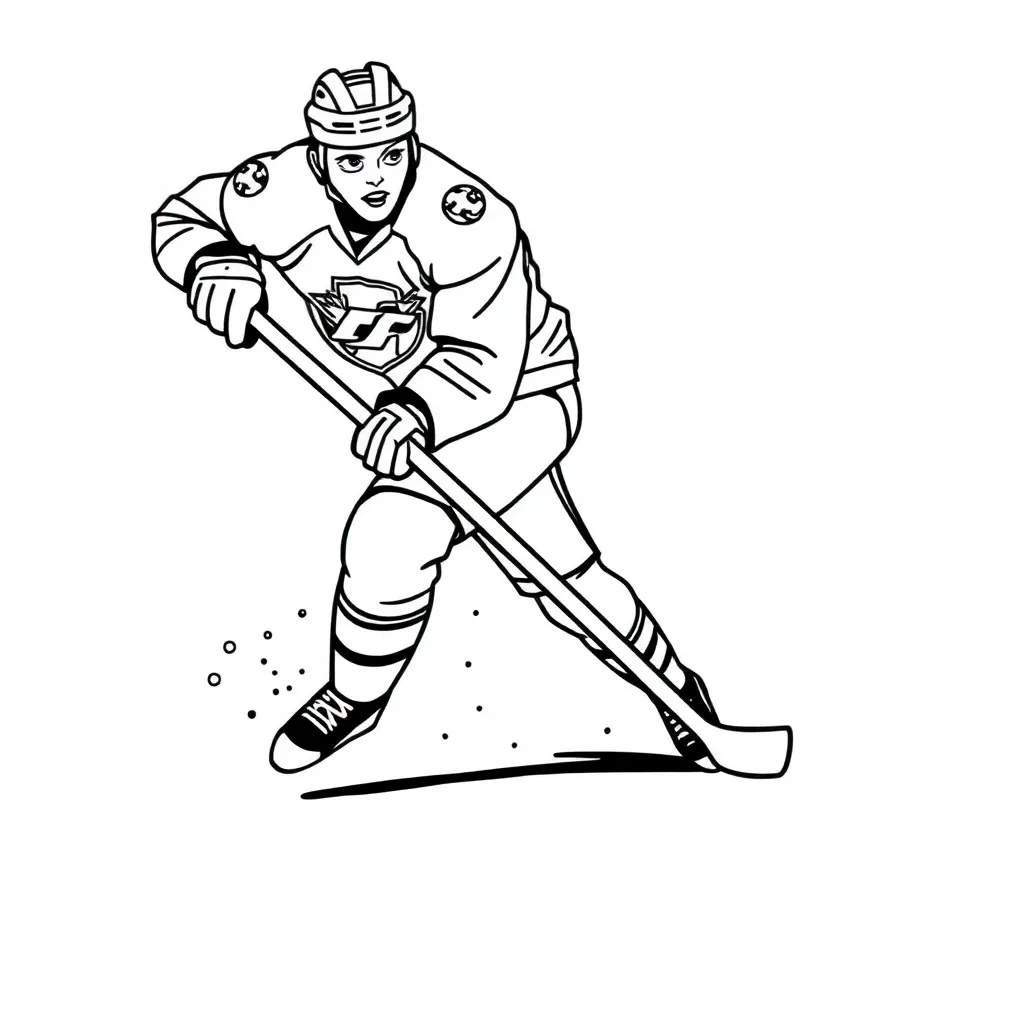 NHL & Hockey coloring page