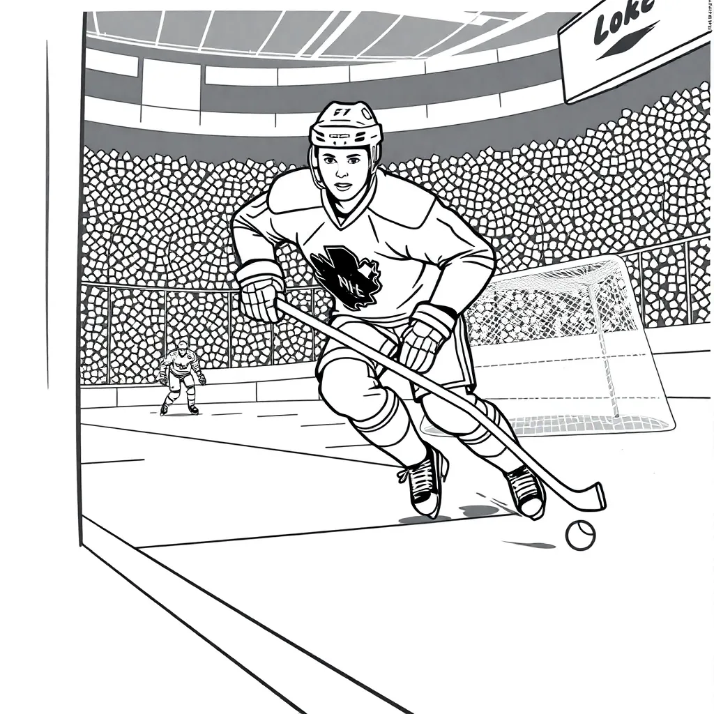 NHL & Hockey coloring page