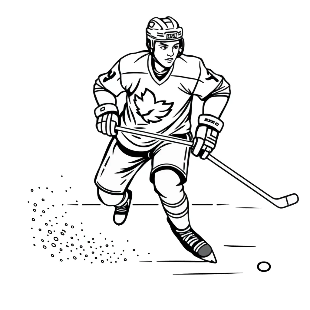 NHL & Hockey coloring page