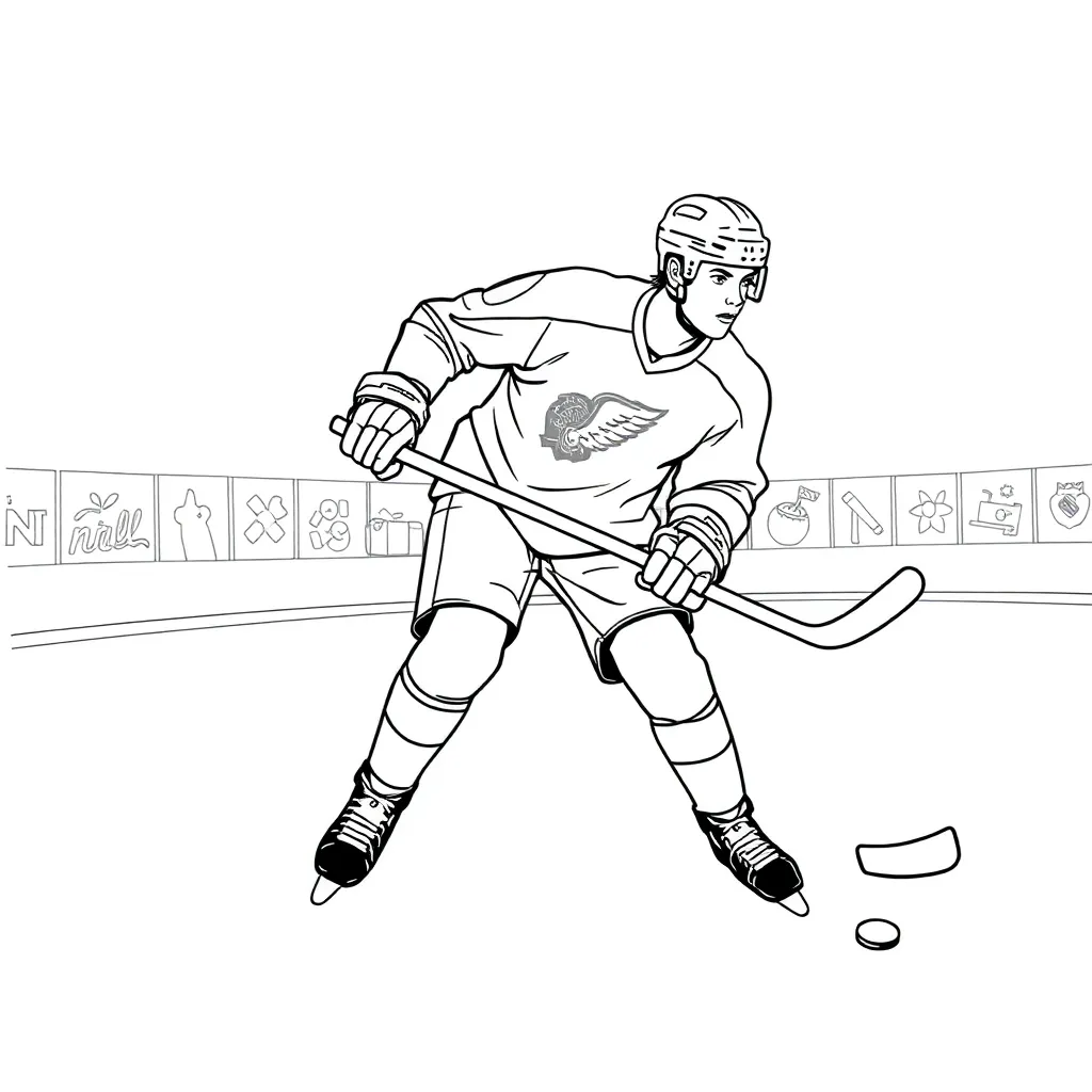 NHL & Hockey coloring page