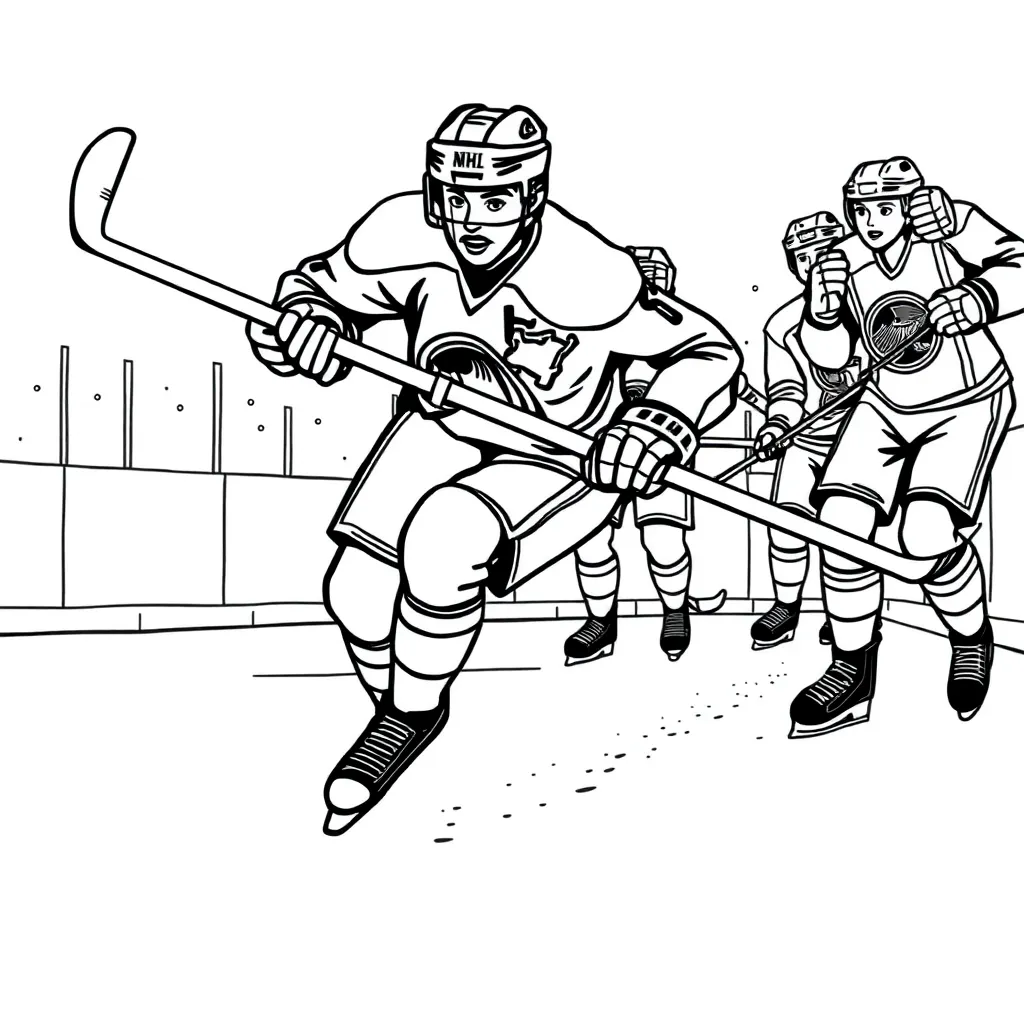 NHL & Hockey coloring page