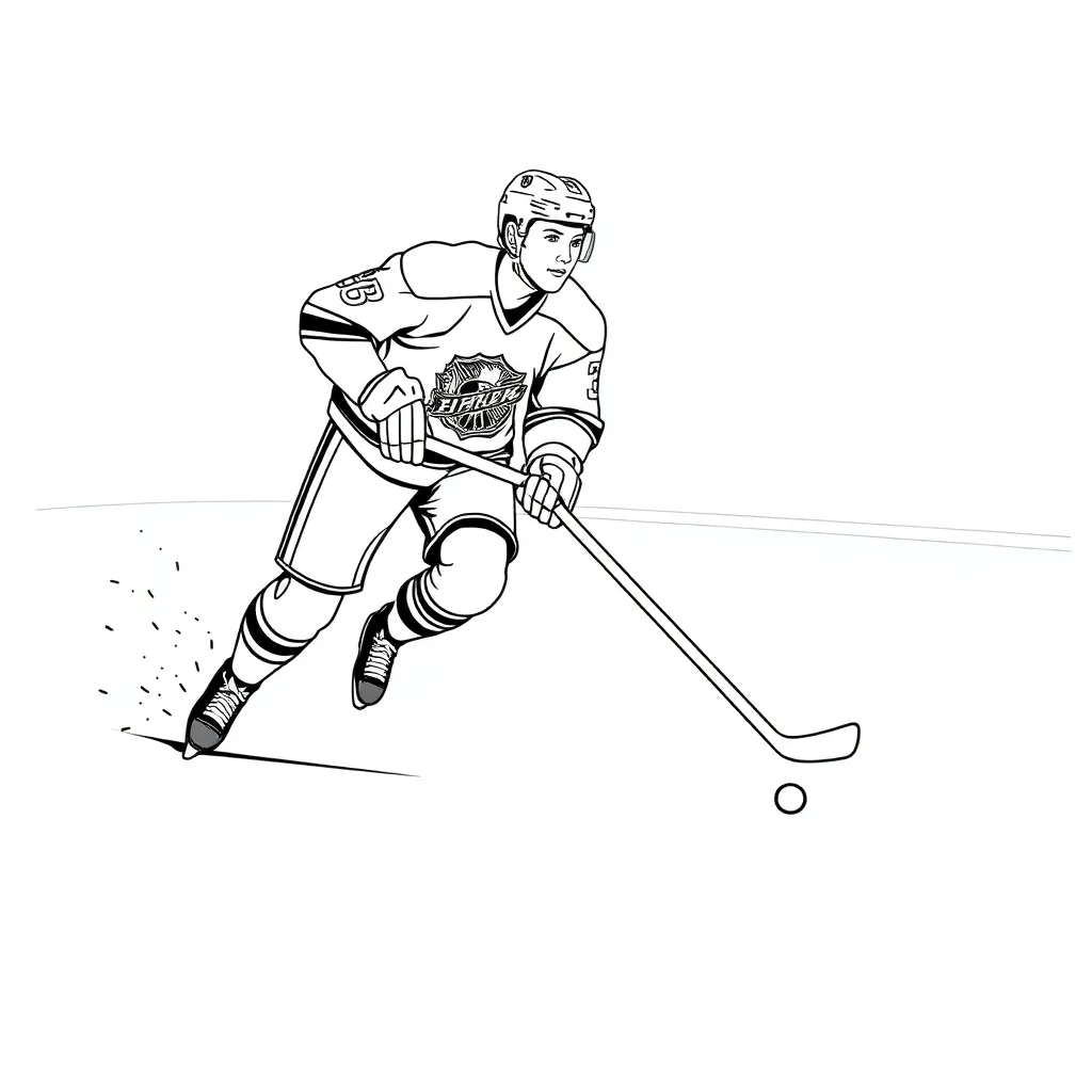 NHL & Hockey coloring page