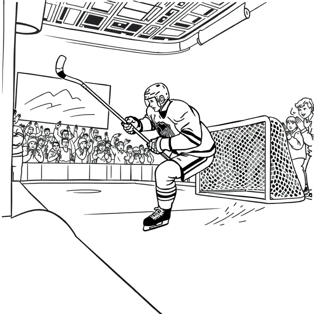 NHL & Hockey coloring page