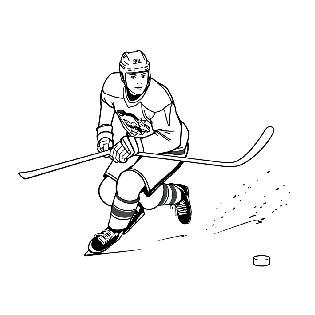 NHL & Hockey coloring page