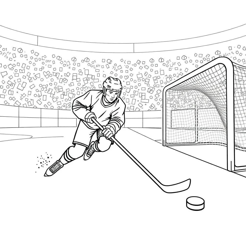 NHL & Hockey coloring page