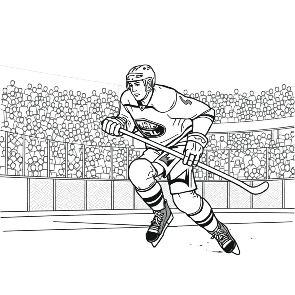 NHL & Hockey coloring page