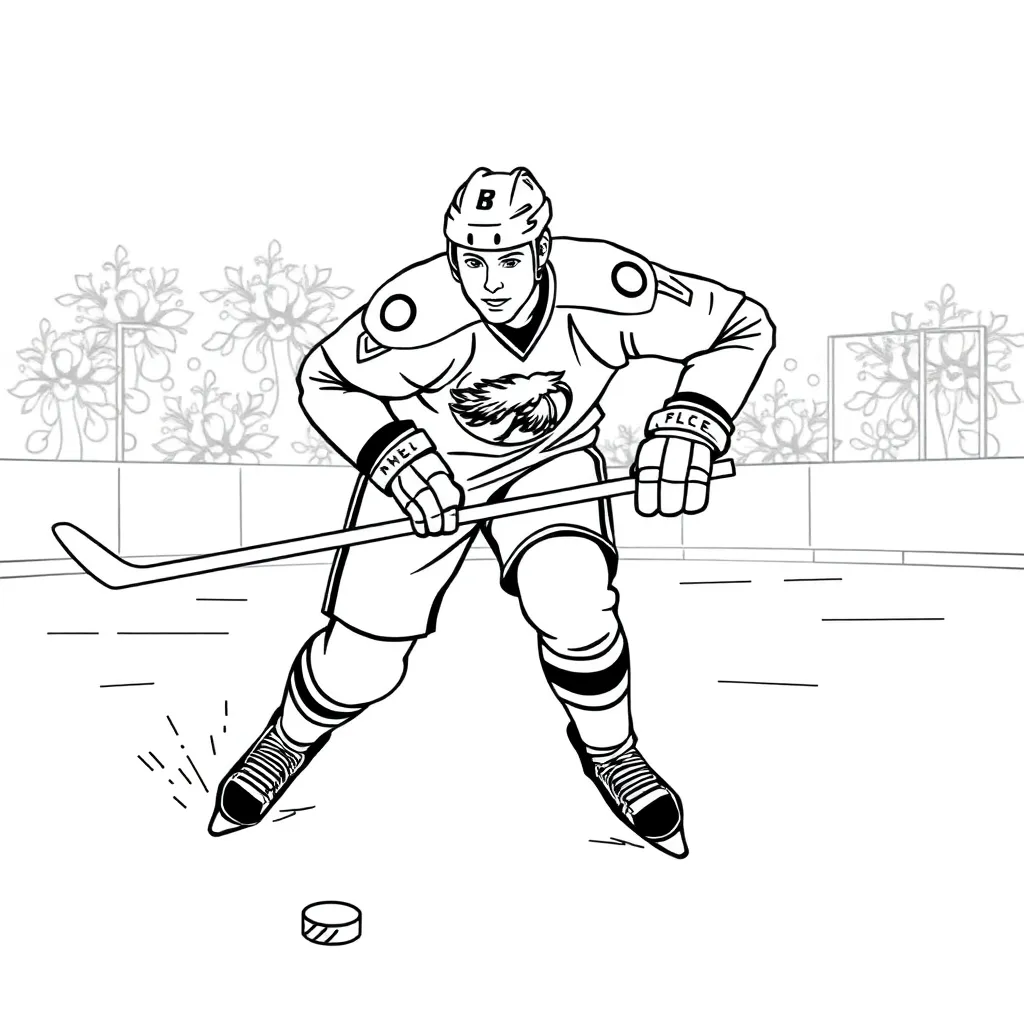 NHL & Hockey coloring page
