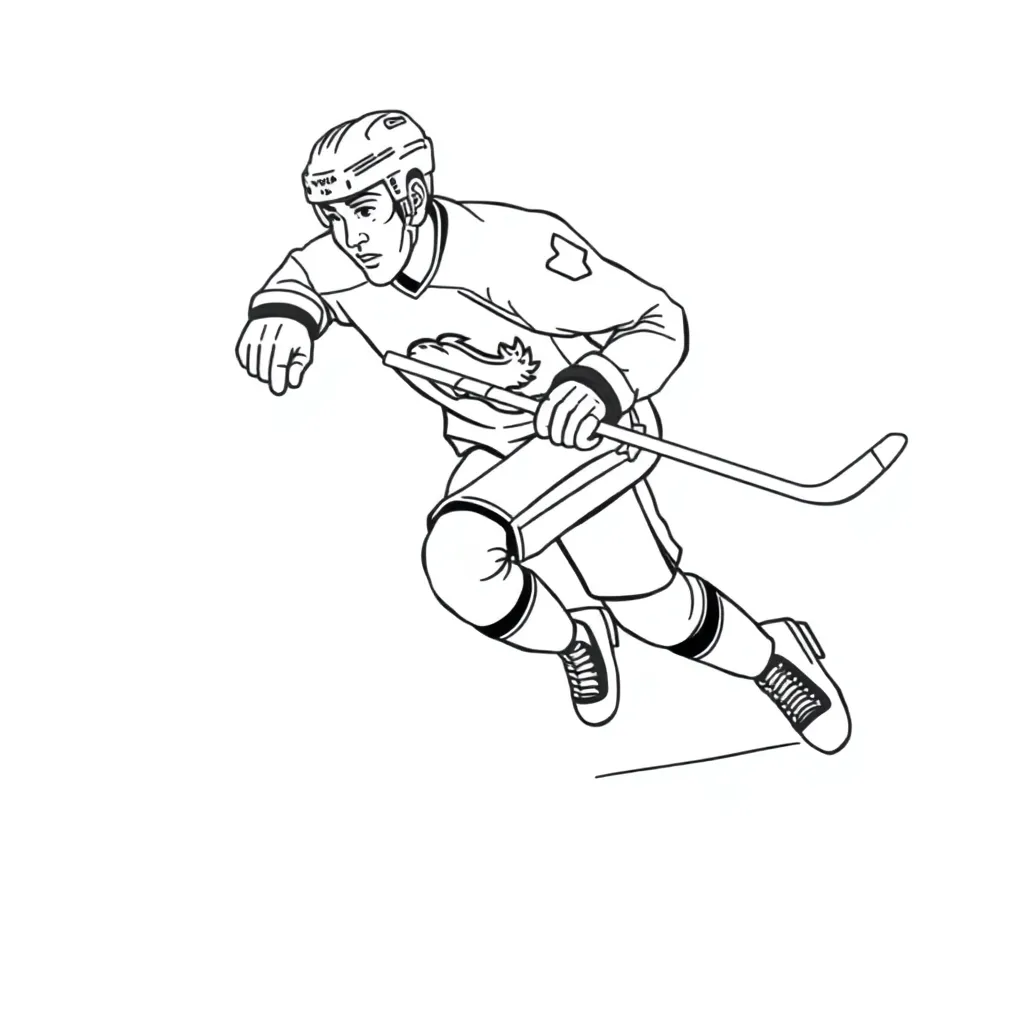 NHL & Hockey coloring page