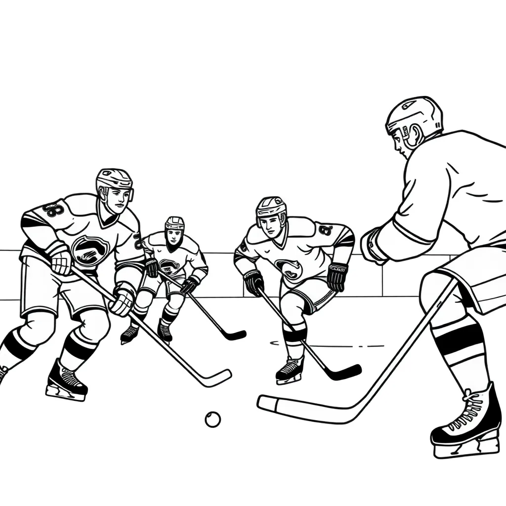 NHL & Hockey coloring page