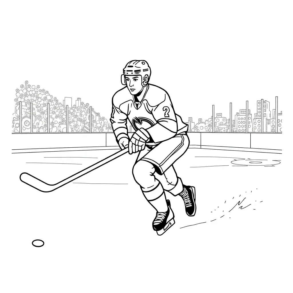 NHL & Hockey coloring page