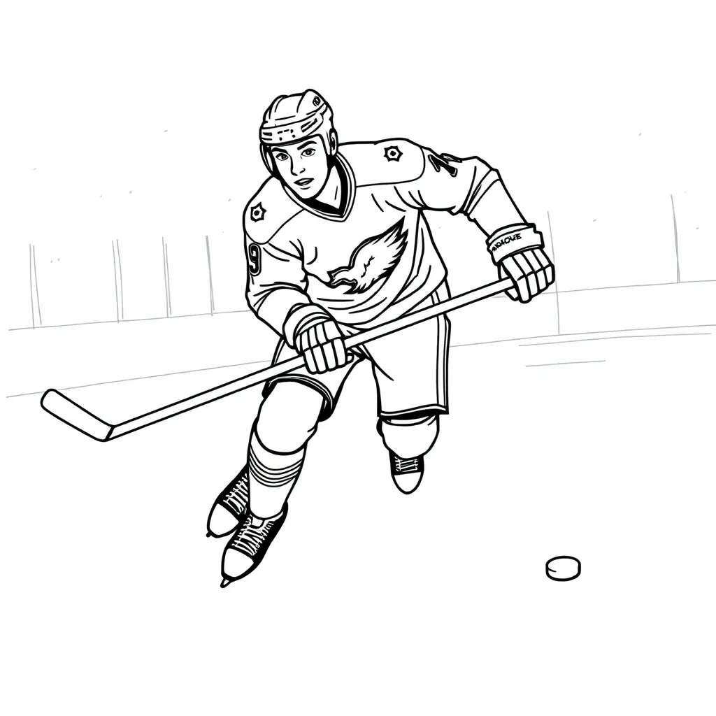 NHL & Hockey coloring page