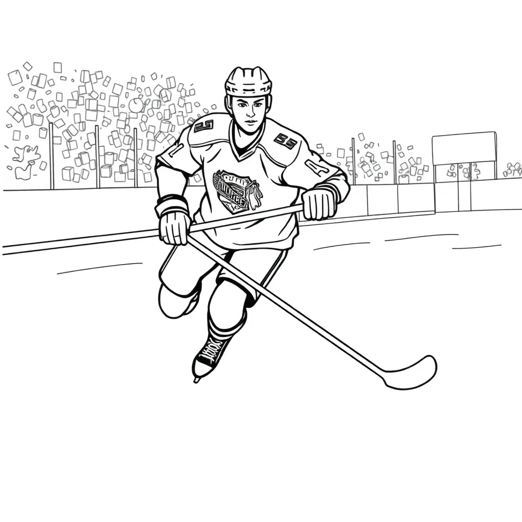 NHL & Hockey coloring page