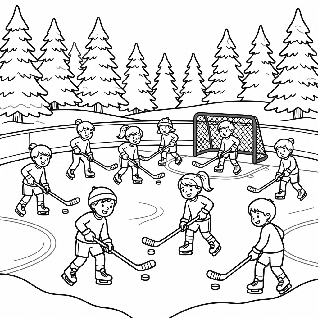 NHL & Hockey coloring page