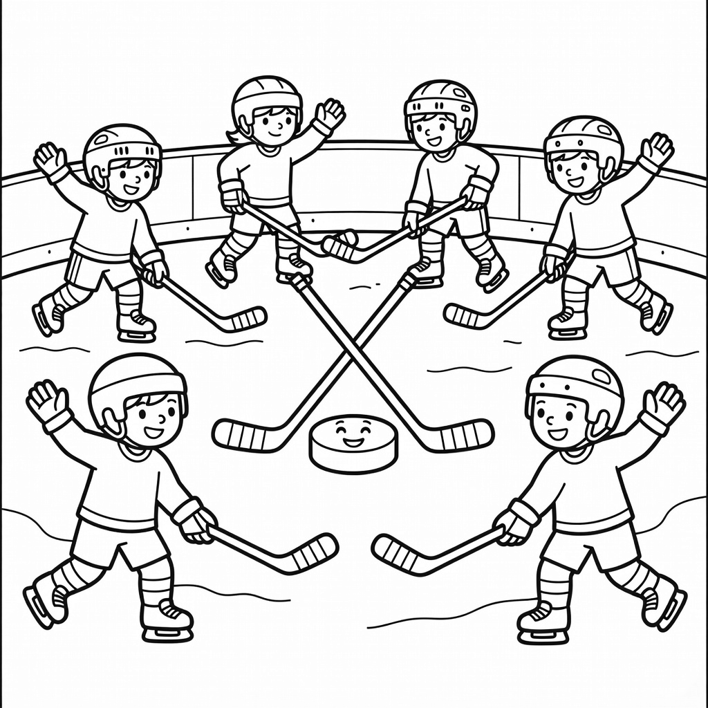 NHL & Hockey coloring page