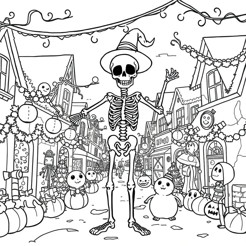 Nightmare Before Christmas coloring page