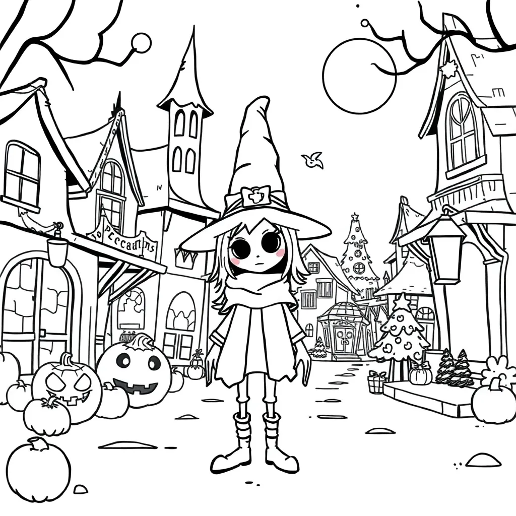 Nightmare Before Christmas coloring page