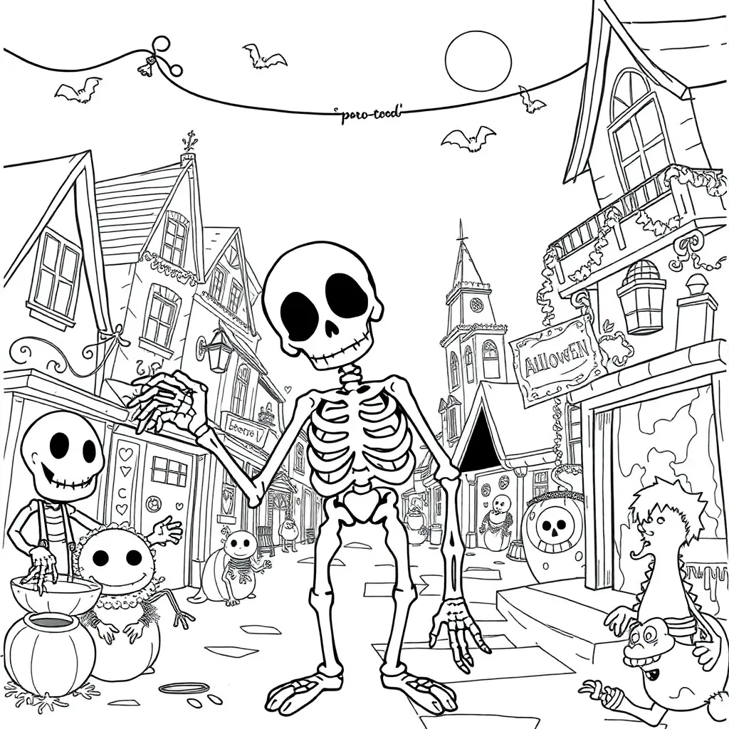 Nightmare Before Christmas coloring page