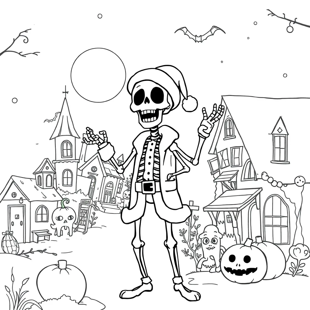 Nightmare Before Christmas coloring page