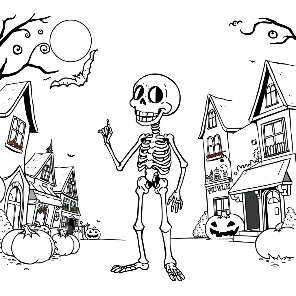 Nightmare Before Christmas coloring page