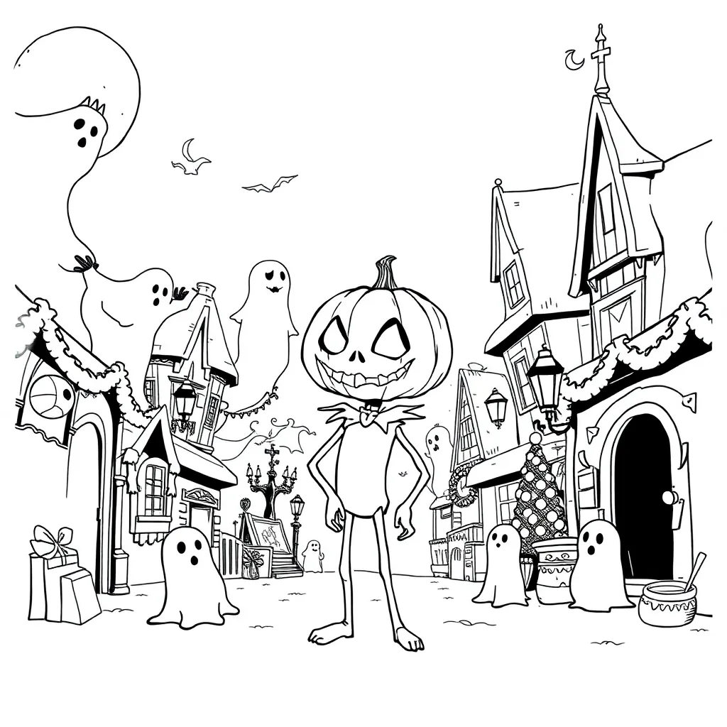 Nightmare Before Christmas coloring page