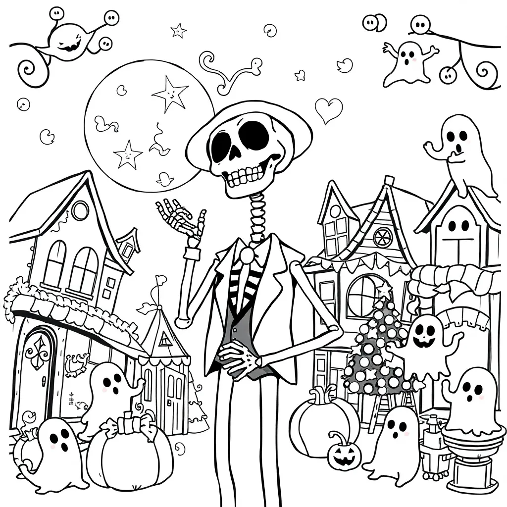 Nightmare Before Christmas coloring page